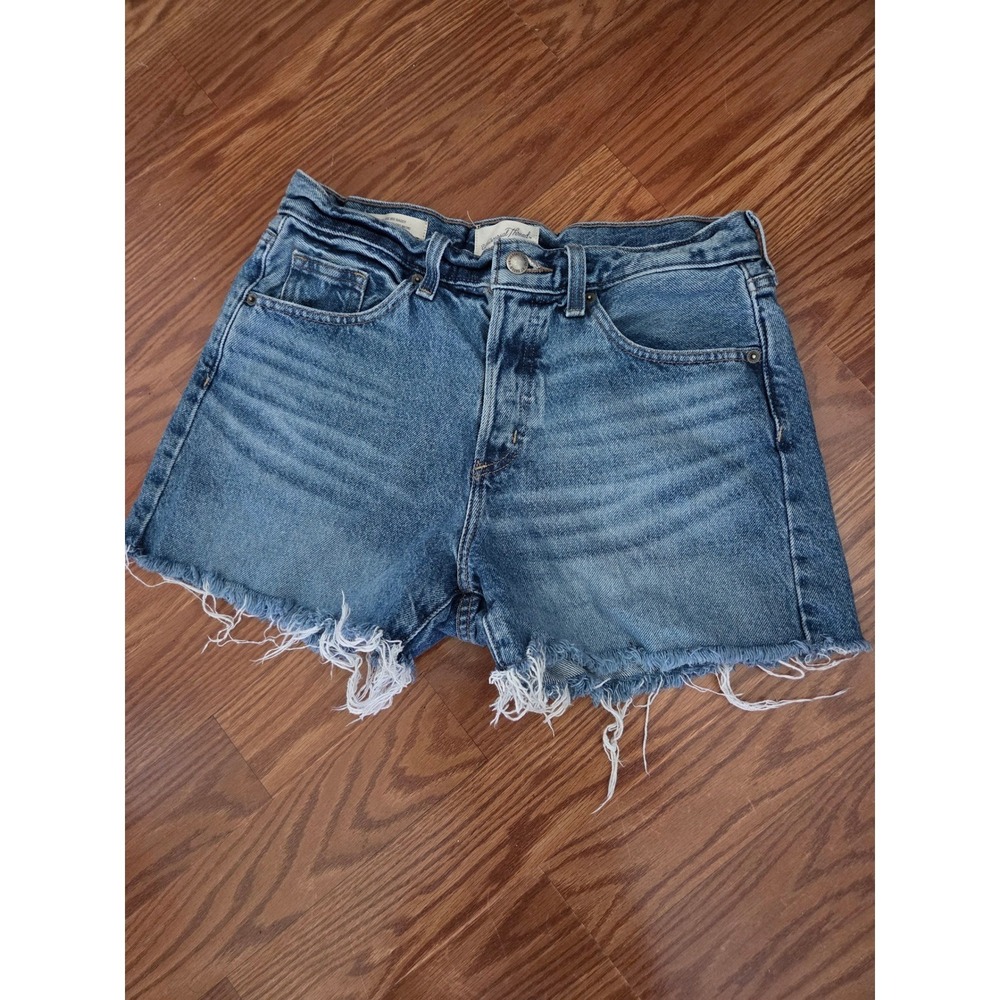 Universal Thread Mid-Rise 90s Baggy Denim Shorts Blue Cut Off Size 2/26